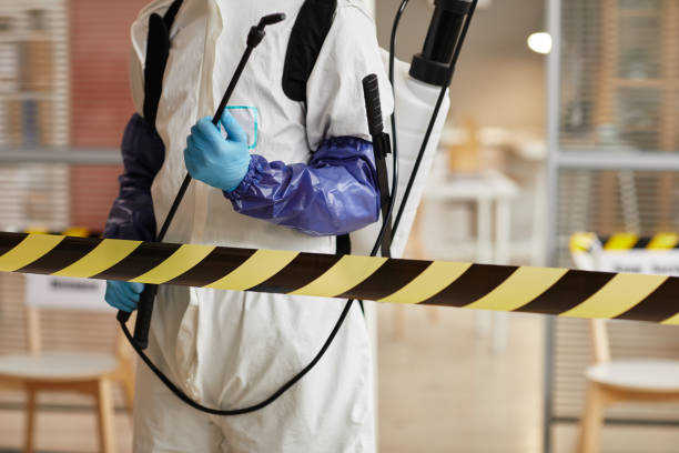 Professional Biohazard Cleanup technician working in Marathon, FL